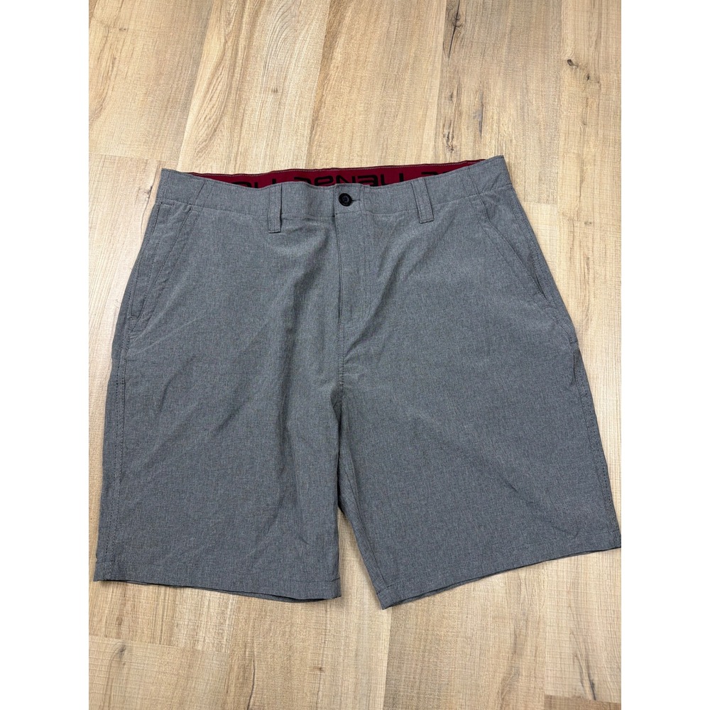 Denali Mens Heather Grey Hybrid Shorts Stretch Quick Dry Size 38 D427752S
